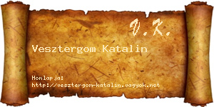 Vesztergom Katalin névjegykártya